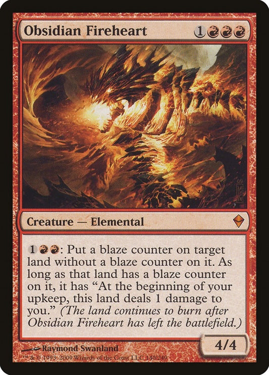 Image for Obsidian Fireheart (140) (Zendikar) - Magic: The Gathering