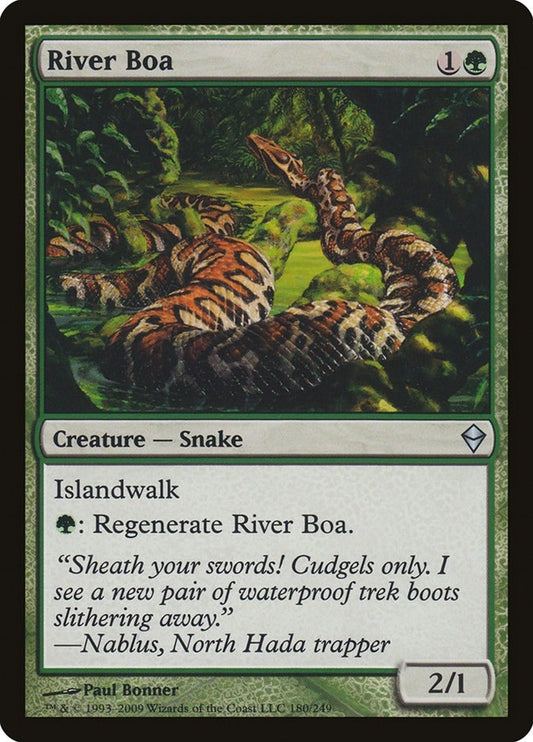 Image for River Boa (180) (Zendikar) - Magic: The Gathering