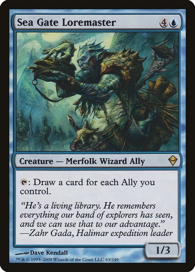 Image for Sea Gate Loremaster (63) (Zendikar) - Magic: The Gathering