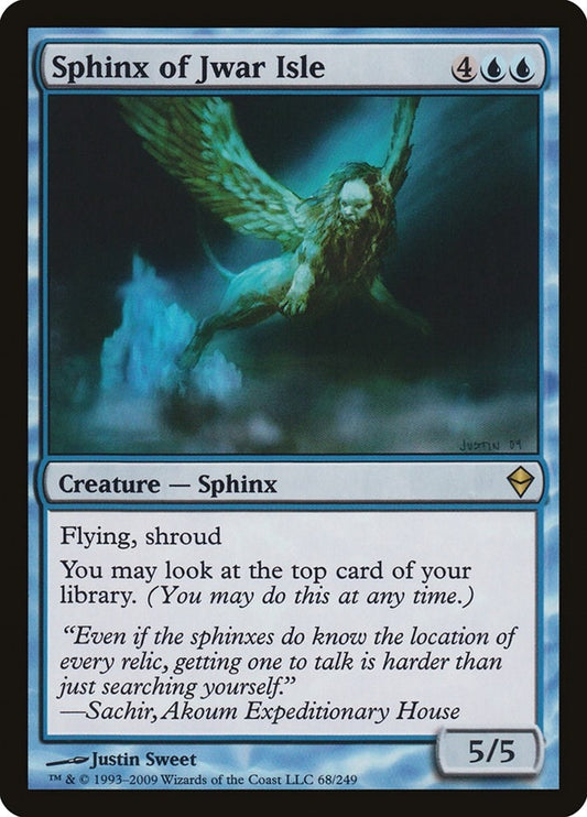 Image for Sphinx of Jwar Isle (68) (Zendikar) - Magic: The Gathering