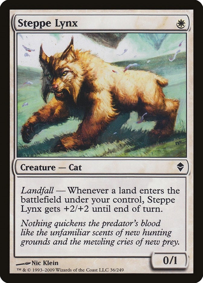 Image for Steppe Lynx (36) (Zendikar) - Magic: The Gathering