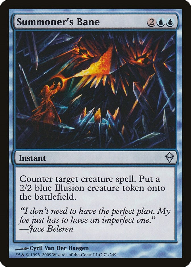 Image for Summoner's Bane (71) (Zendikar) - Magic: The Gathering