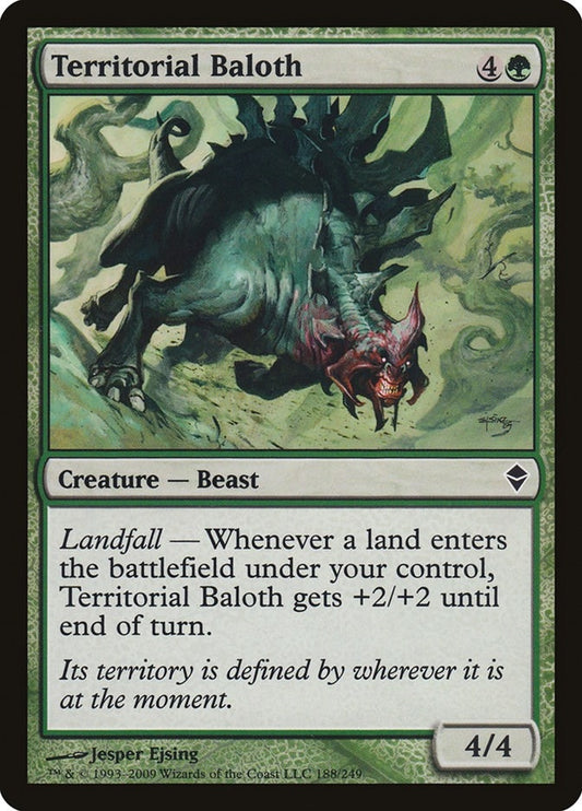 Image for Territorial Baloth (188) (Zendikar) - Magic: The Gathering