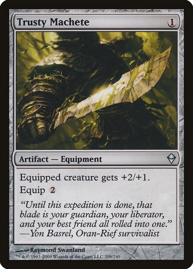 Image for Trusty Machete (209) (Zendikar) - Magic: The Gathering