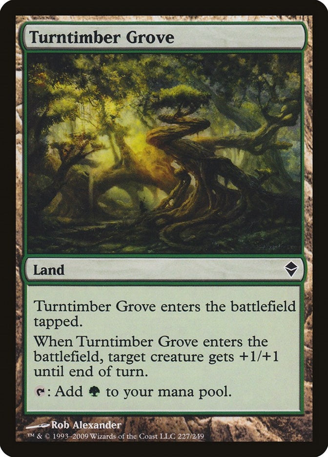 Image for Turntimber Grove (227) (Zendikar) - Magic: The Gathering