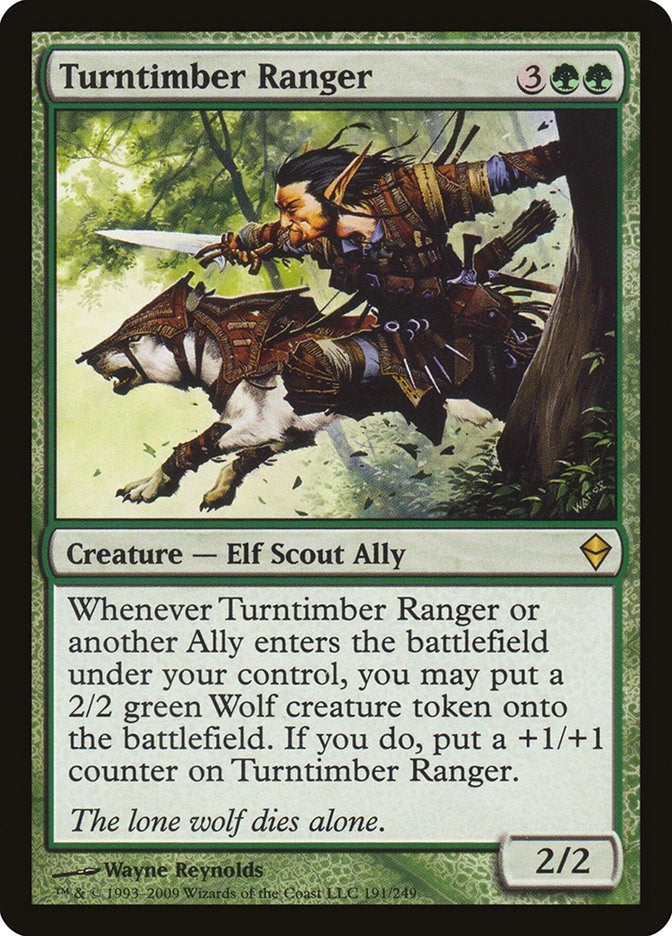 Image for Turntimber Ranger (191) (Zendikar) - Magic: The Gathering