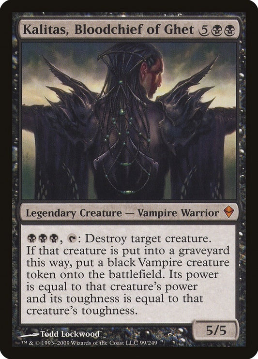 Image for Kalitas, Bloodchief of Ghet (99) (Zendikar) - Magic: The Gathering