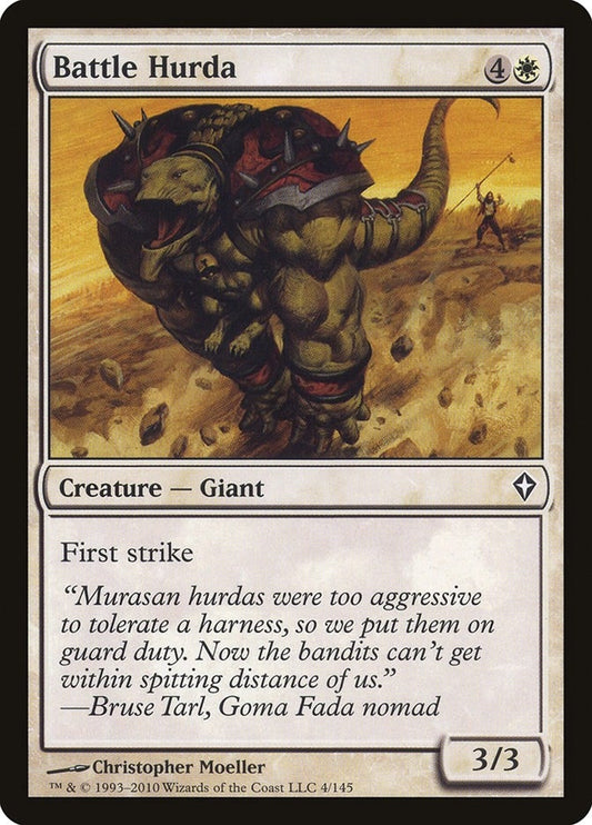 Image for Battle Hurda (4) (Worldwake) - Magic: The Gathering