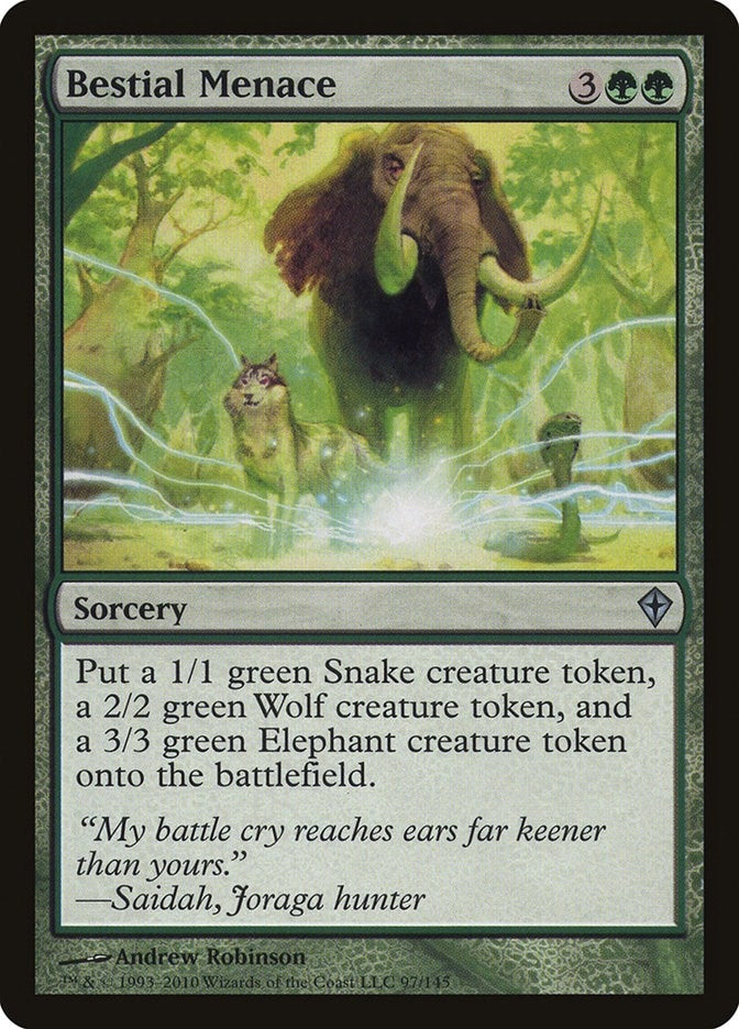 Image for Bestial Menace (97) (Worldwake) - Magic: The Gathering