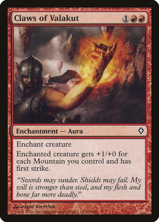 Image for Claws of Valakut (75) (Worldwake) - Magic: The Gathering