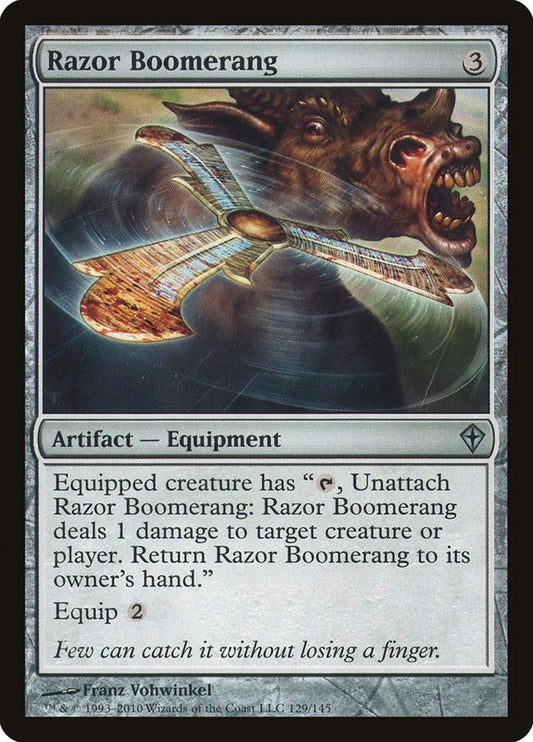 Image for Razor Boomerang (129) (Worldwake) - Magic: The Gathering