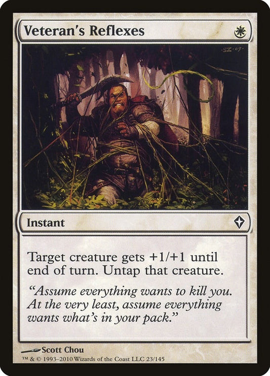 Image for Veteran's Reflexes (23) (Worldwake) - Magic: The Gathering