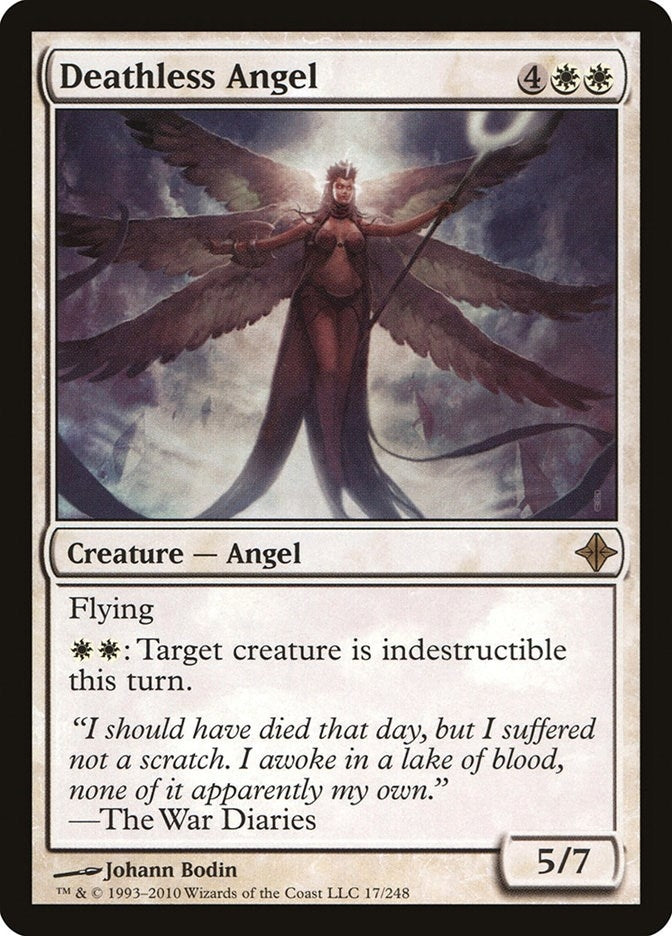 Image for Deathless Angel (17) (Rise of the Eldrazi) - Magic: The Gathering