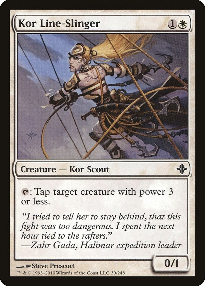 Image for Kor Line-Slinger (30) (Rise of the Eldrazi) - Magic: The Gathering