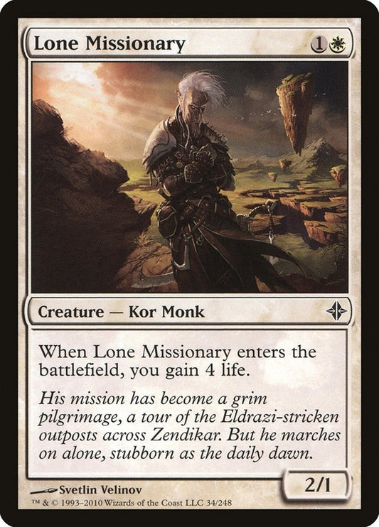 Image for Lone Missionary (34) (Rise of the Eldrazi) - Magic: The Gathering