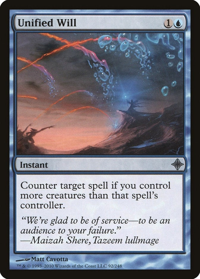 Image for Unified Will (92) (Rise of the Eldrazi) - Magic: The Gathering