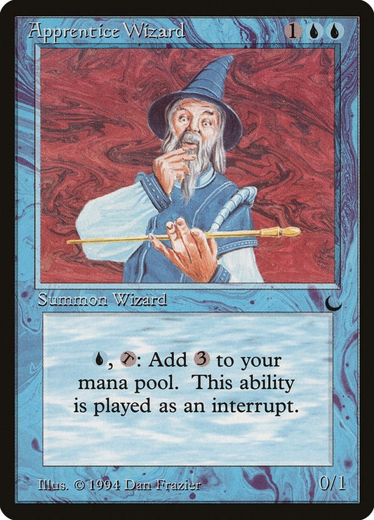 Image for Apprentice Wizard (The Dark) - Magic: The Gathering