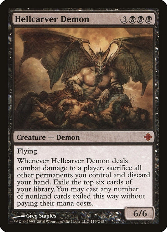 Image for Hellcarver Demon (113) (Rise of the Eldrazi) - Magic: The Gathering