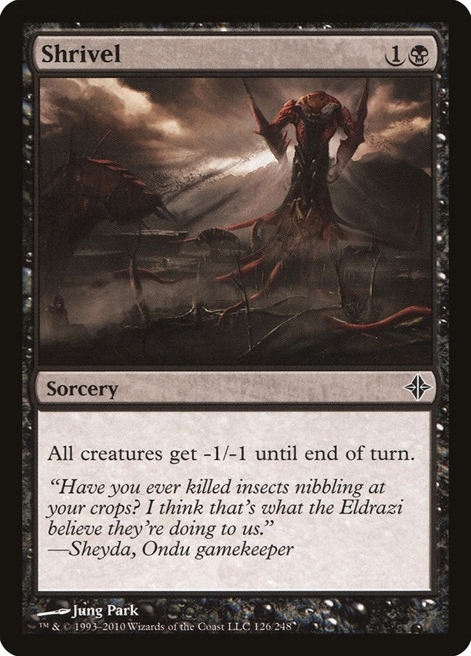 Image for Shrivel (126) (Rise of the Eldrazi) - Magic: The Gathering