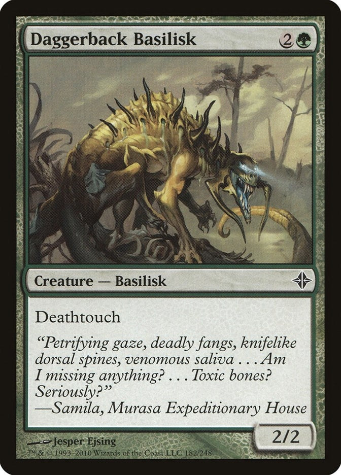 Image for Daggerback Basilisk (182) (Rise of the Eldrazi) - Magic: The Gathering
