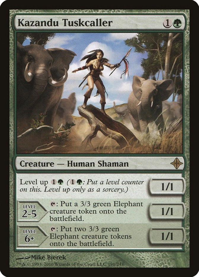 Image for Kazandu Tuskcaller (191) (Rise of the Eldrazi) - Magic: The Gathering