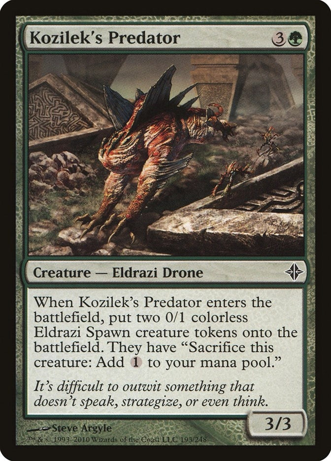 Image for Kozilek's Predator (193) (Rise of the Eldrazi) - Magic: The Gathering
