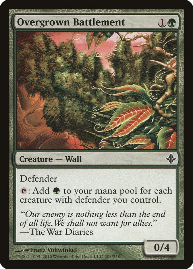 Image for Overgrown Battlement (203) (Rise of the Eldrazi) - Magic: The Gathering