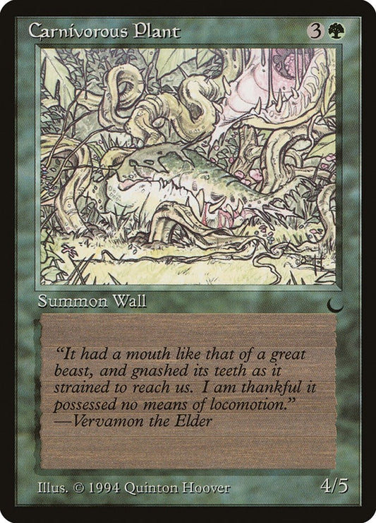 Image for Carnivorous Plant (The Dark) - Magic: The Gathering