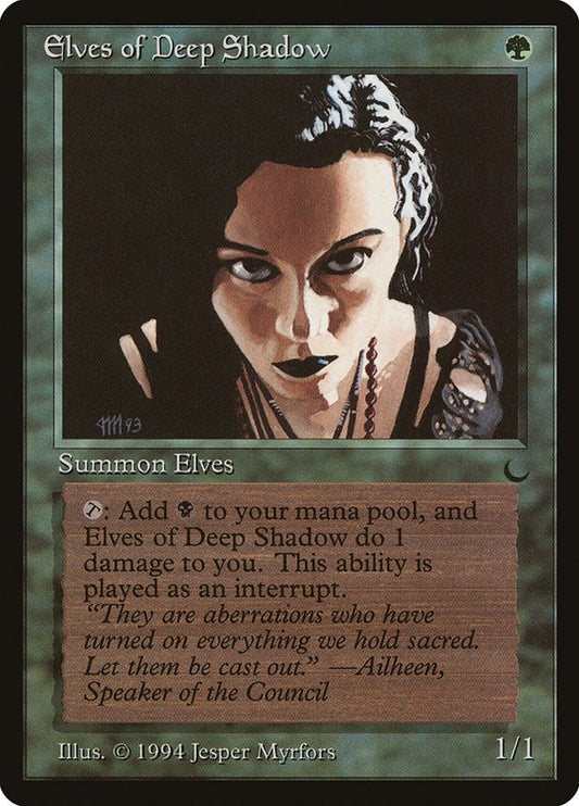 Image for Elves of Deep Shadow (The Dark) - Magic: The Gathering