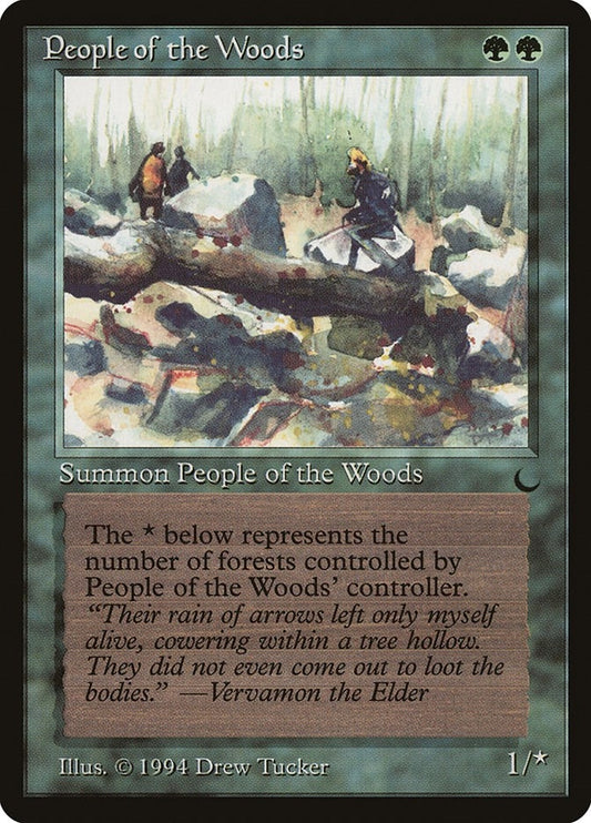 Image for People of the Woods (The Dark) - Magic: The Gathering