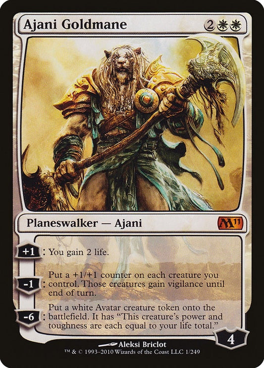 Image for Ajani Goldmane (1) (Magic 2011 (M11)) - Magic: The Gathering