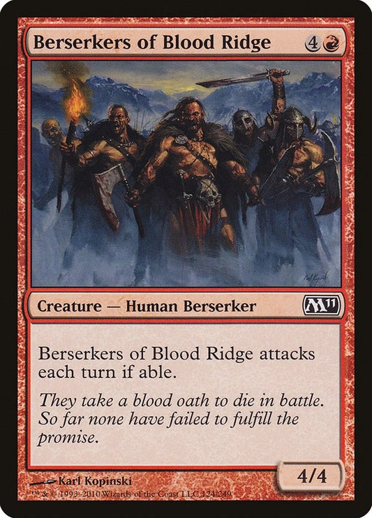 Image for Berserkers of Blood Ridge (124) (Magic 2011 (M11)) - Magic: The Gathering