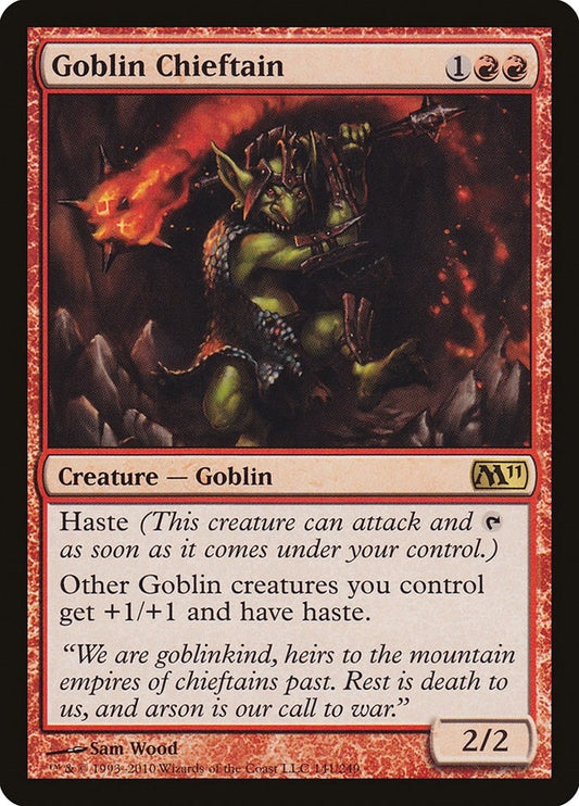Image for Goblin Chieftain (141) (Magic 2011 (M11)) - Magic: The Gathering
