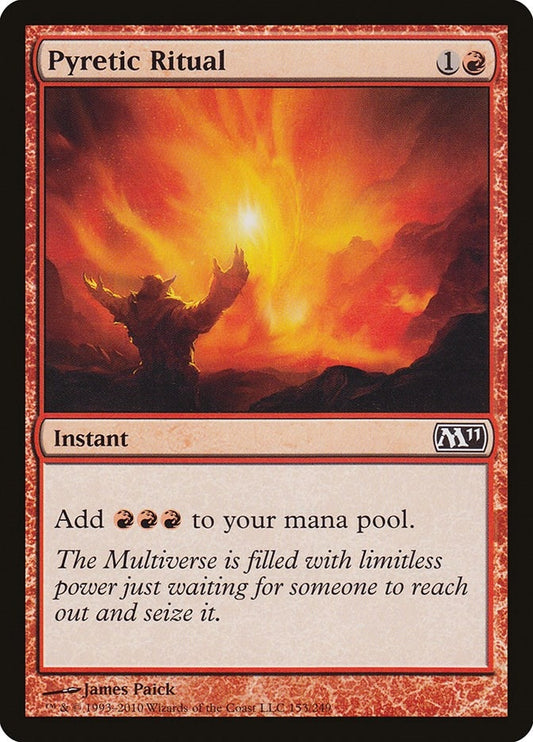 Image for Pyretic Ritual (153) (Magic 2011 (M11)) - Magic: The Gathering