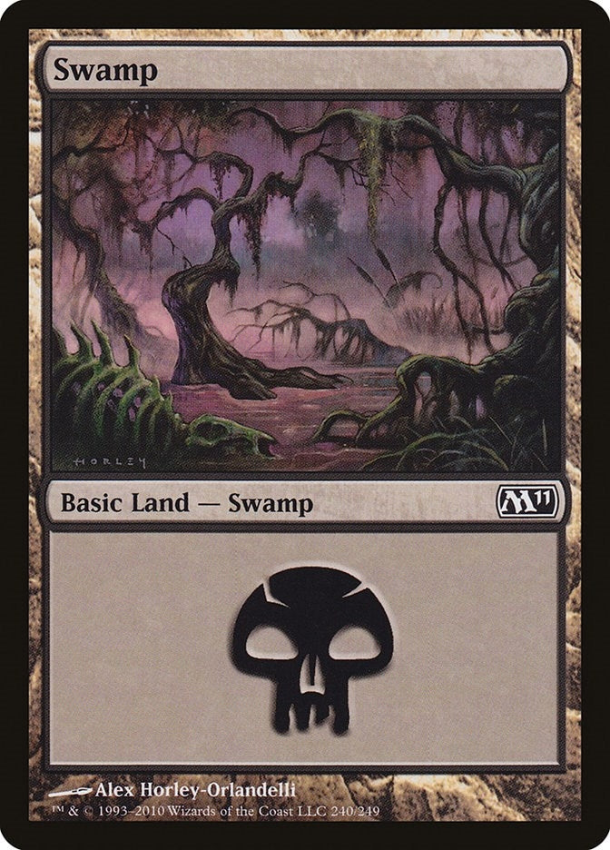 Image for Swamp (240) (240) (Magic 2011 (M11)) - Magic: The Gathering