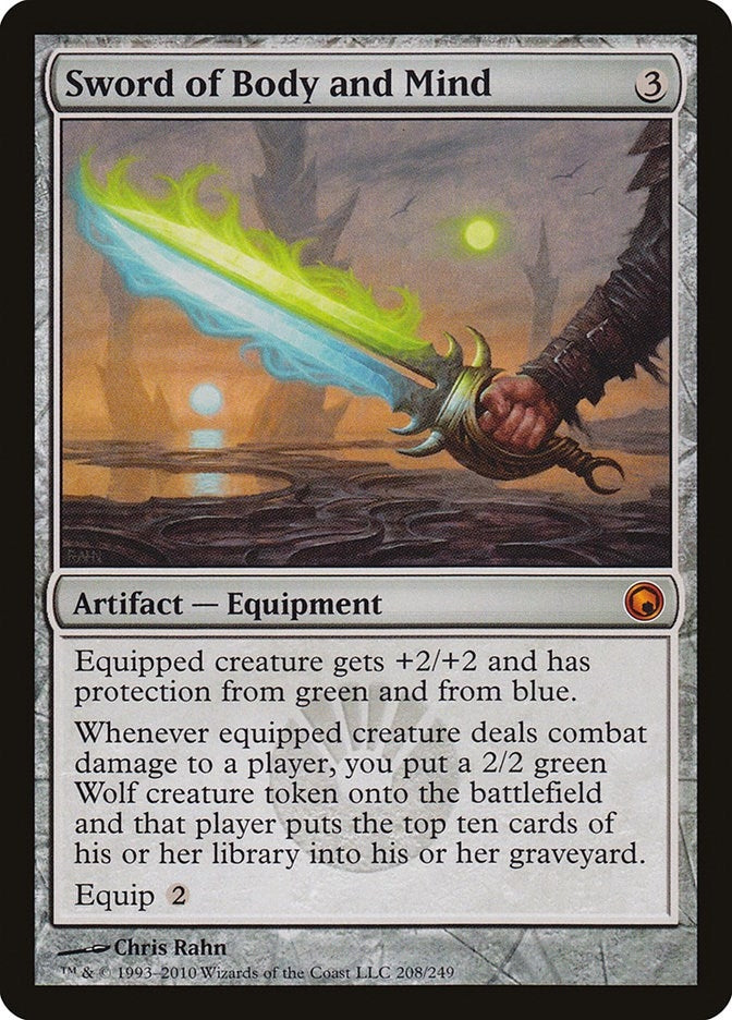 Image for Sword of Body and Mind (208) (Scars of Mirrodin) - Magic: The Gathering