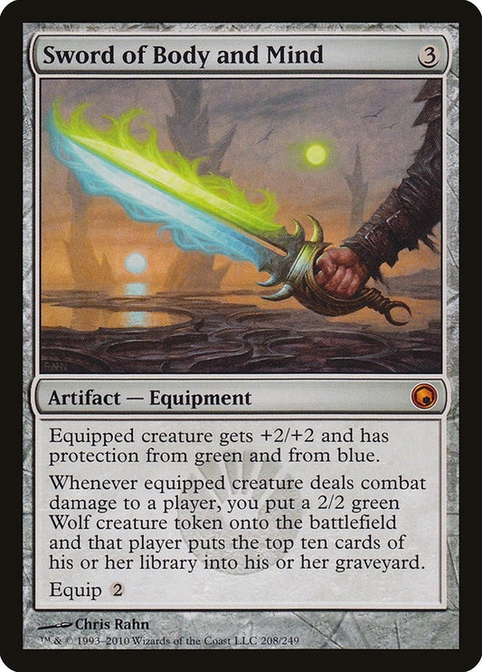 Image for Sword of Body and Mind (208) (Scars of Mirrodin) - Magic: The Gathering