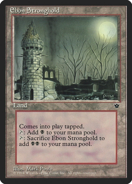 Image for Ebon Stronghold (Fallen Empires) - Magic: The Gathering