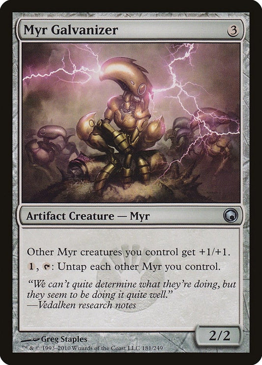 Image for Myr Galvanizer (181) (Scars of Mirrodin) - Magic: The Gathering