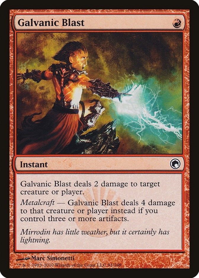 Image for Galvanic Blast (91) (Scars of Mirrodin) - Magic: The Gathering