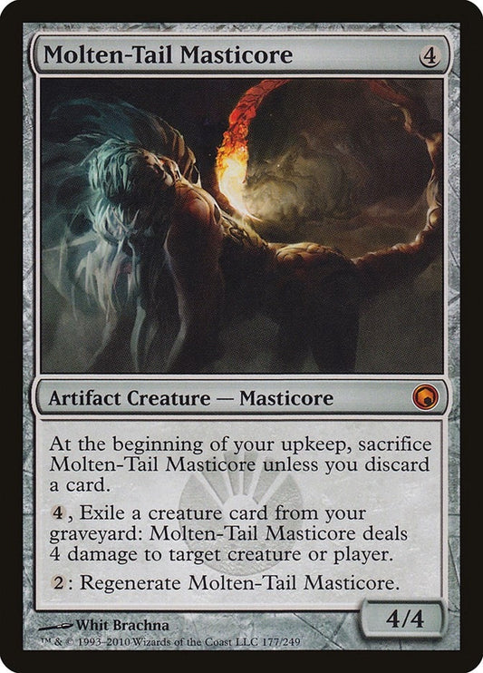 Image for Molten-Tail Masticore (177) (Scars of Mirrodin) - Magic: The Gathering