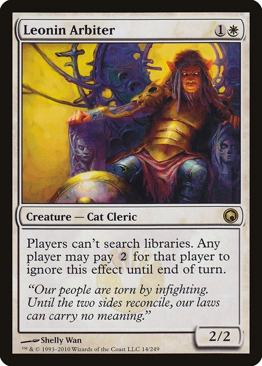 Image for Leonin Arbiter (14) (Scars of Mirrodin) - Magic: The Gathering