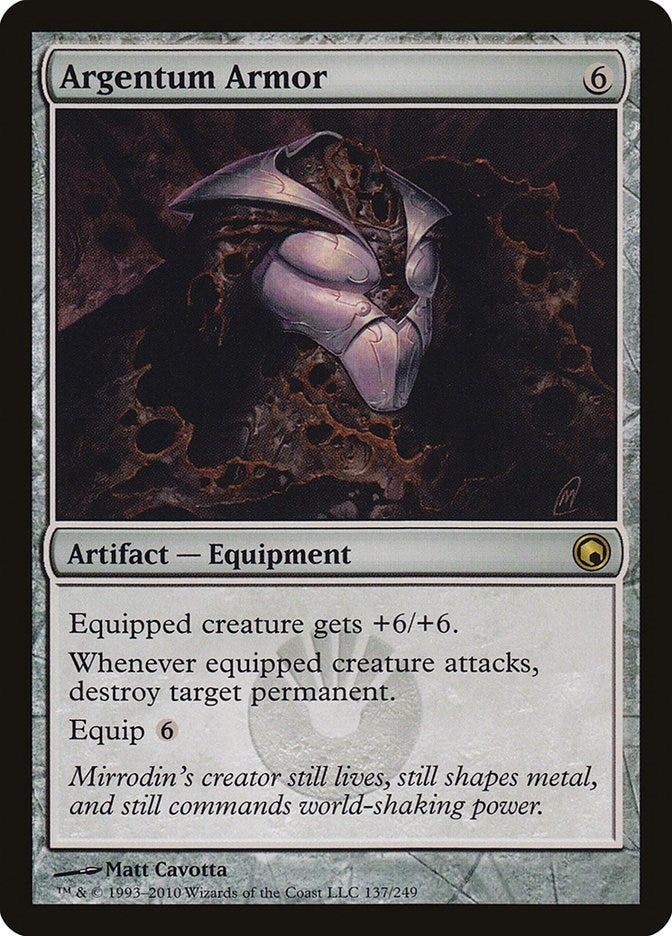 Image for Argentum Armor (137) (Scars of Mirrodin) - Magic: The Gathering