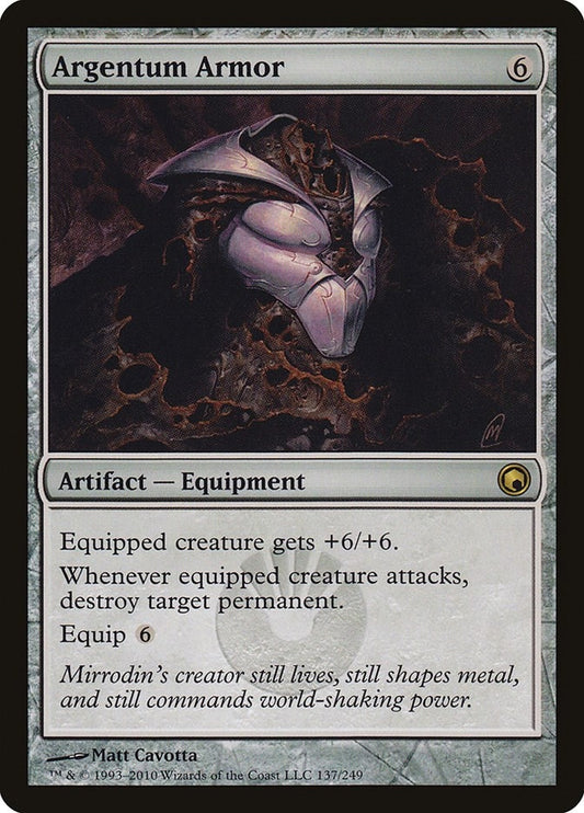 Image for Argentum Armor (137) (Scars of Mirrodin) - Magic: The Gathering