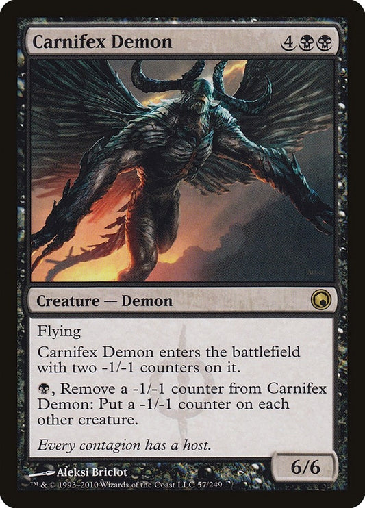 Image for Carnifex Demon (57) (Scars of Mirrodin) - Magic: The Gathering