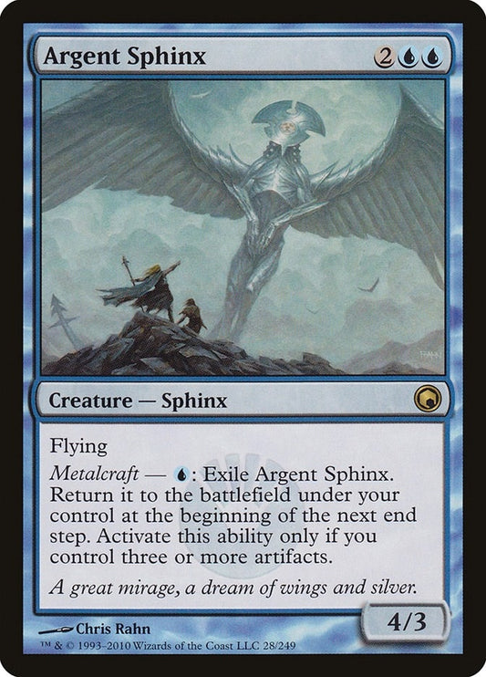 Image for Argent Sphinx (28) (Scars of Mirrodin) - Magic: The Gathering