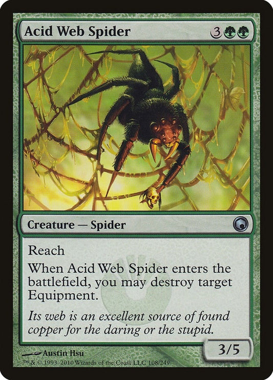 Image for Acid Web Spider (108) (Scars of Mirrodin) - Magic: The Gathering