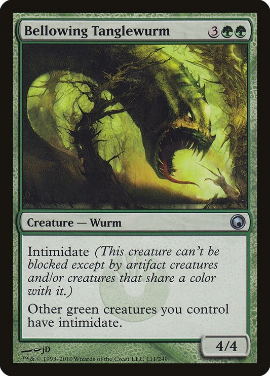 Image for Bellowing Tanglewurm (111) (Scars of Mirrodin) - Magic: The Gathering