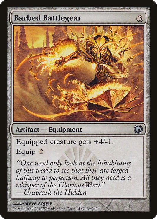 Image for Barbed Battlegear (139) (Scars of Mirrodin) - Magic: The Gathering