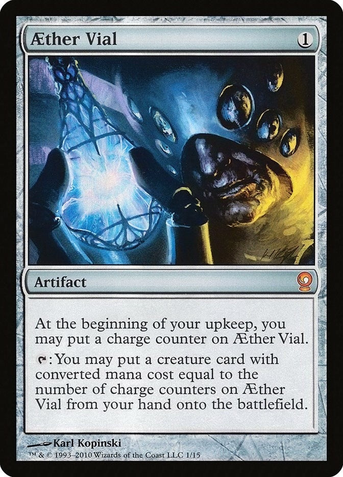 Image for Aether Vial (1) (From the Vault: Relics) - Magic: The Gathering